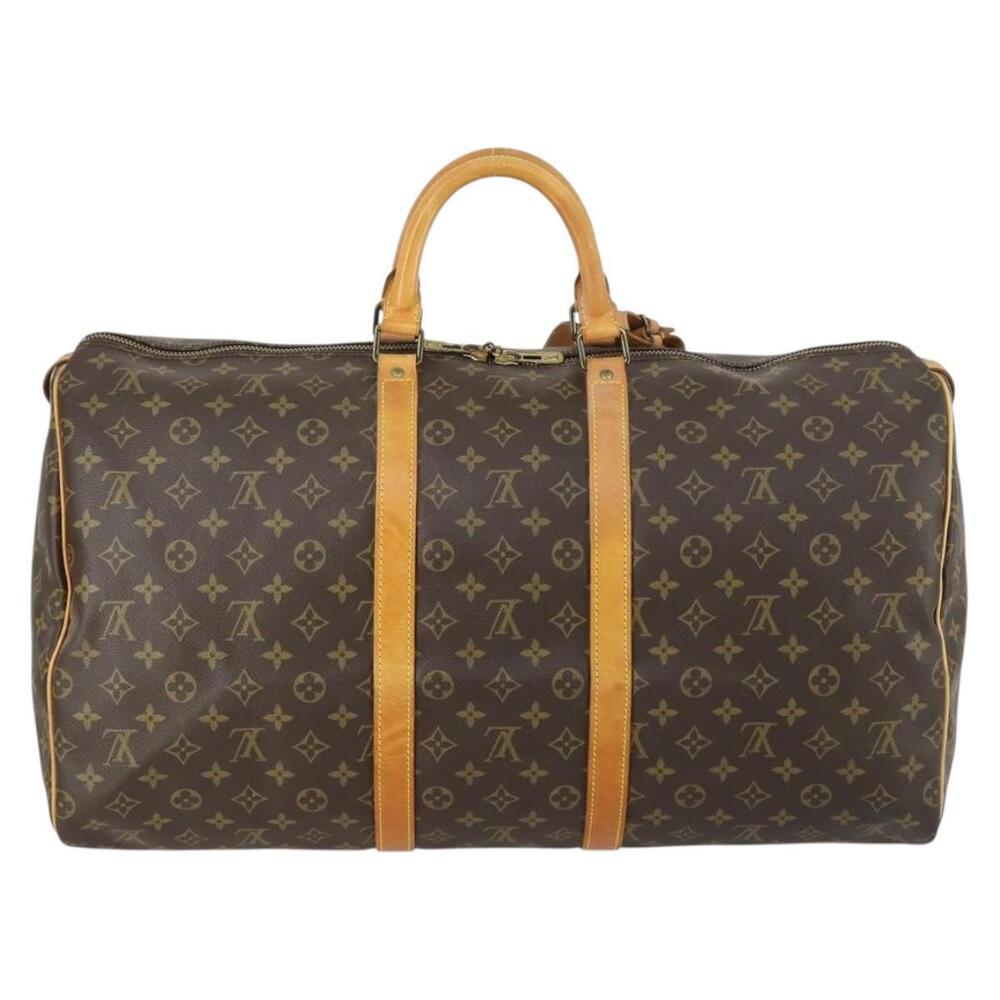 LOUIS VUITTON Monogram Keepall 55 Boston Bag M41424 LV Auth 156198 - Picture 2 of 16